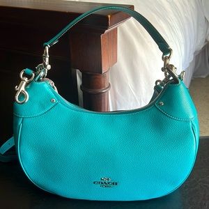 Coach Mara Hobo Bag Teal NWT